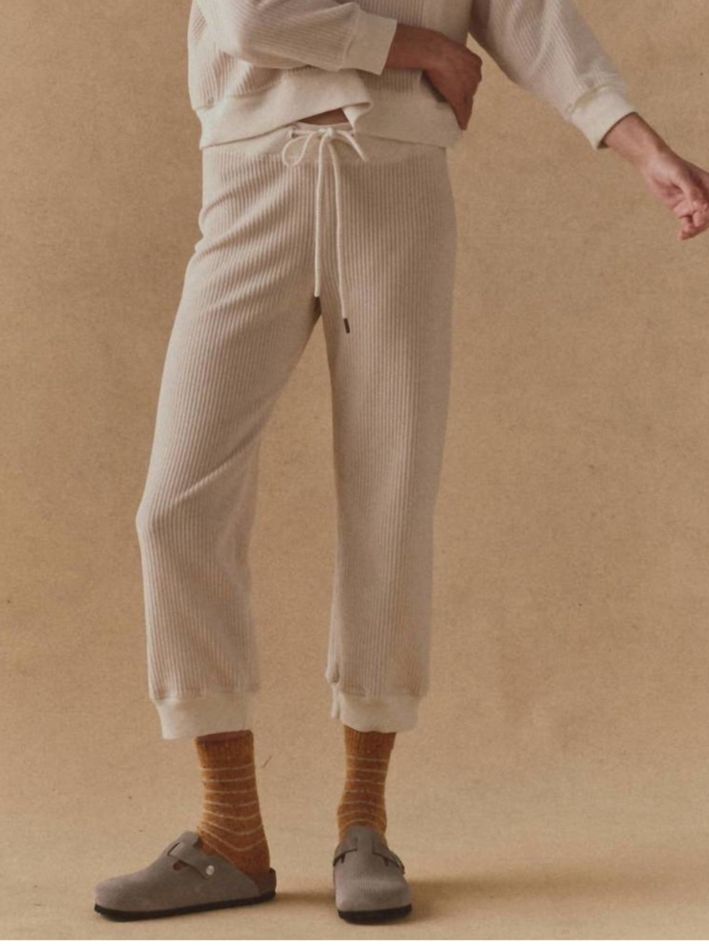 THE GREAT. the corduroy lantern pant in washed white